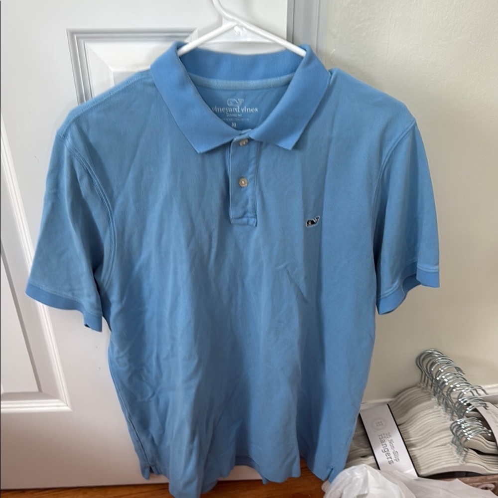 Vineyard Vines Blue Polo Shirt Classic Style Medium